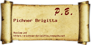 Pichner Brigitta névjegykártya